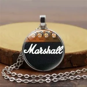 Кулон с цепочкой Комбик Marshall. Цвет серебро.