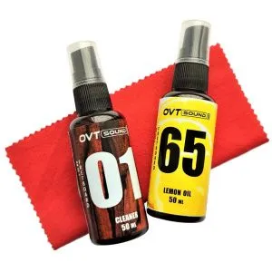 OVTSound OVTSound-oil.and.cl.50ml Комплект для ухода за накладкой грифа гитары: масло, очиститель, с