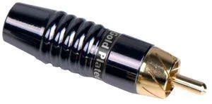 Invotone RCA500M BK Разъем тюльпан на кабель RCA, черный.