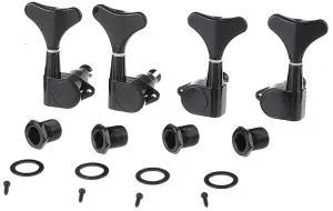 Musiclily M178-2M179-2 Комплект колков для бас-гитары, 2+2, черные.