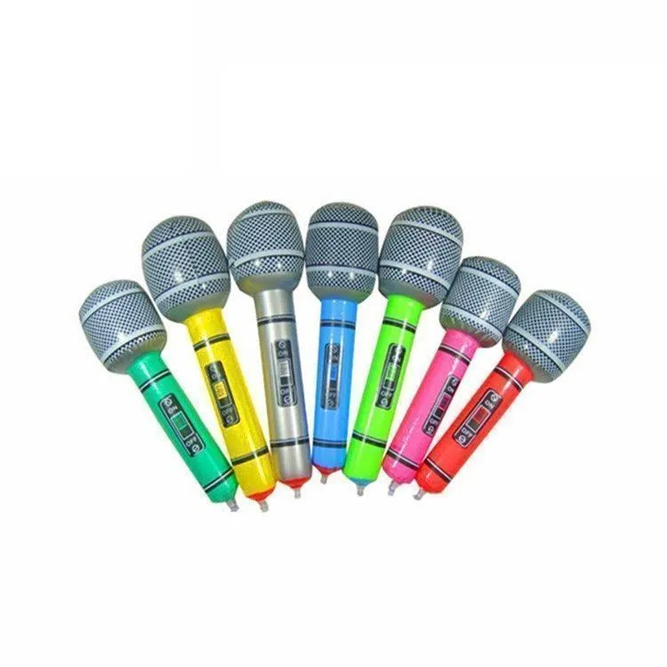 Фигурный воздушный шар. Микрофон. Цвета в ассортименте. Размер 70 см.