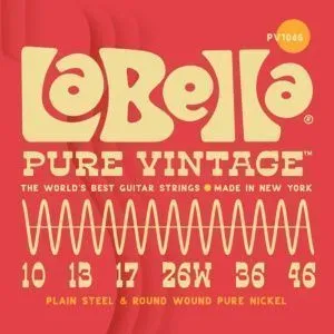 La Bella PV1046 (10-46) Pure Vintage Комплект струн для электрогитары.