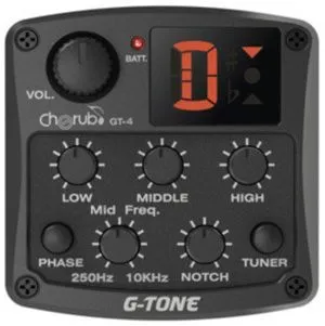 Cherub GT-4 Гитарный эквалайзер цифровой 3-х полосный с тюнером и контролем средних частот.