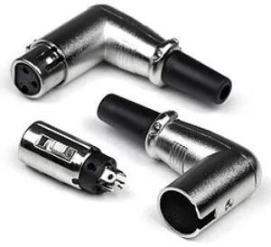 Invotone XLR3F200C Разъем XLR мама, 3P угловой (метал.)