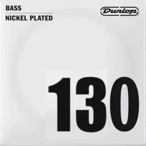 Dunlop DBN130 Отдельная струна для бас-гитары, никелированная, .130.
