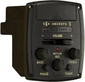 Shadow SH-VBMT-T NanoFlex Звукосниматель и предусилитель для акустической гитары, с тюнером.
