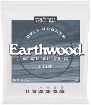 Ernie Ball 2348 (11-52) John Mayer Earthwood Bell Bronze Комплект струн для акустической гитары.