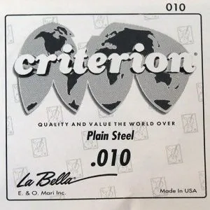 La Bella CPS010 Отдельная 1-я струна диаметр 0,010, сталь.