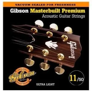 Gibson SAG-MB11 Masterbuilt Phosphor BR (11-52) Комплект струн для акустической гитары.