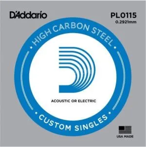 D'Addario PL011-5 Plain Steel Комплект из 5-и одиночных струн 011, сталь.