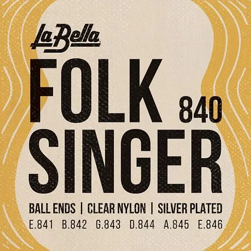 La Bella 840 Folksinger Комплект струн для классической гитары.