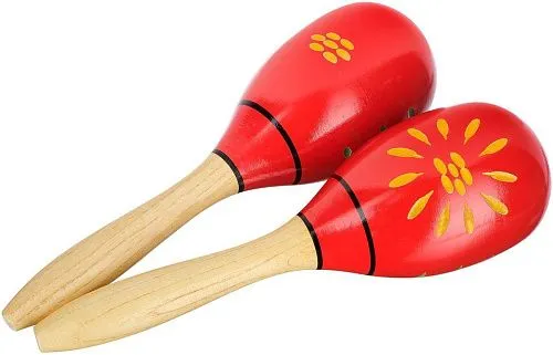 Fleet M6 Маракасы деревянные на ручке.