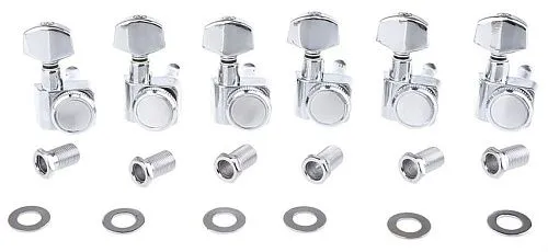 Musiclily MX1510CR-6 Комплект колков универсальный для гитары, 6л, локовые, хром.