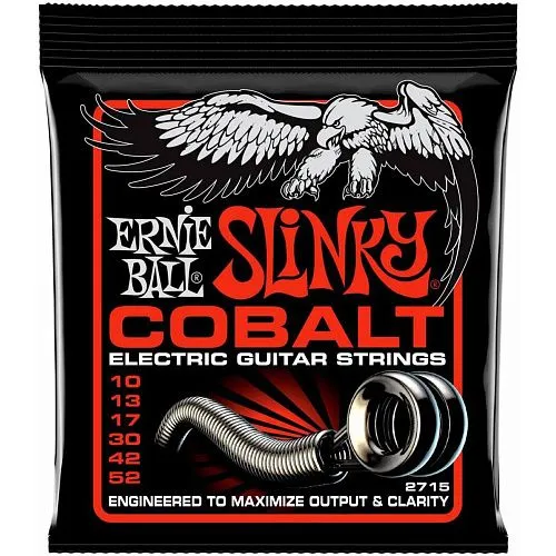 Ernie Ball 2715 (10-52) Cobalt Slinky Skinny Top Heavy Bottom Комплект струн для электрогитары.