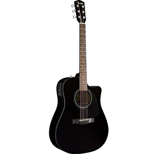 Fender CD-60SCE Black Электроакустическая гитара.