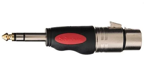 Soundking CXA005 Переходник (разъем переходной) XLR гнездо - 1/4'' стерео штекер.