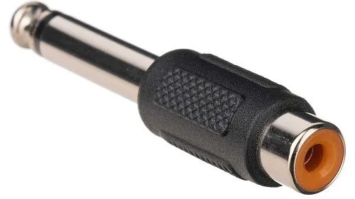 Soundking CC303 Переходник (разъем переходной) 1/4" (6,35мм), моно, штекер - RCA, гнездо.