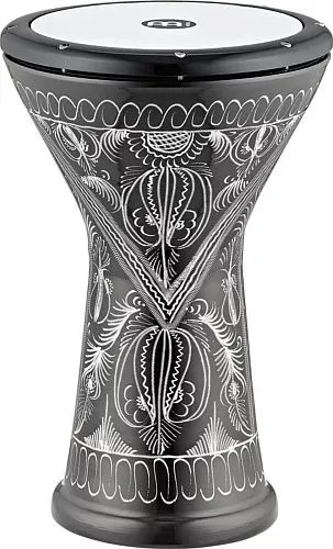 Meinl HE-3218 Дарбука 10" х 18 1/4" бас, алюминий, гравировка, черная.