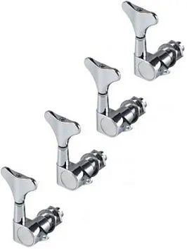Metallor MHB-02-CR-4L Колки для бас-гитары, 4л, хром.