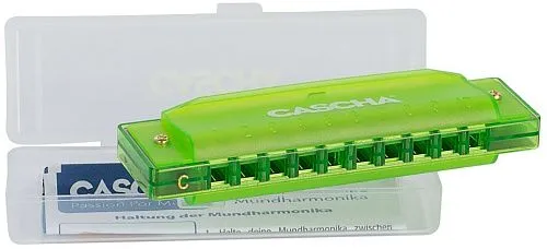 Cascha HH-2274 Fun Blues Губная гармошка, зеленая.
