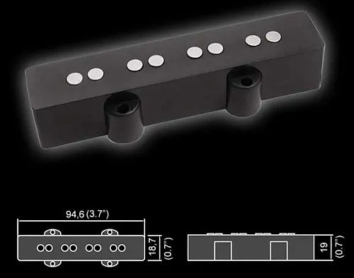 Belcat BJ-60 Звукосниматель магнитный для бас-гитары.