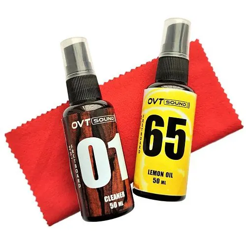 OVTSound OVTSound-oil.and.cl.50ml Комплект для ухода за накладкой грифа гитары: масло, очиститель, с