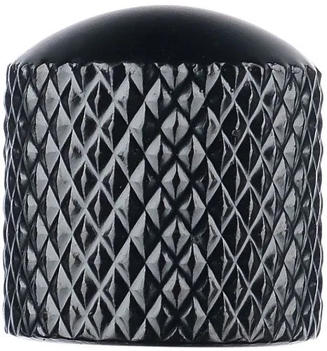 Musiclily M153-4 Ручка потенциометра, метрическая, металлическая, черная (в комплекте 4 шт.).