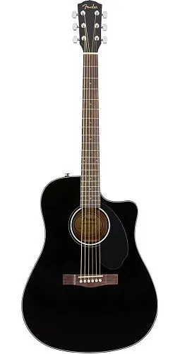 Fender CD-60SCE Black Электроакустическая гитара.