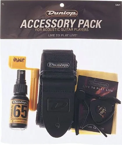 Dunlop GA21 Набор аксессуаров и ремень для акустической гитары.