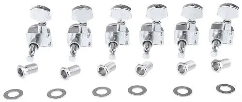 Musiclily MX1510CR-6 Комплект колков универсальный для гитары, 6л, локовые, хром.