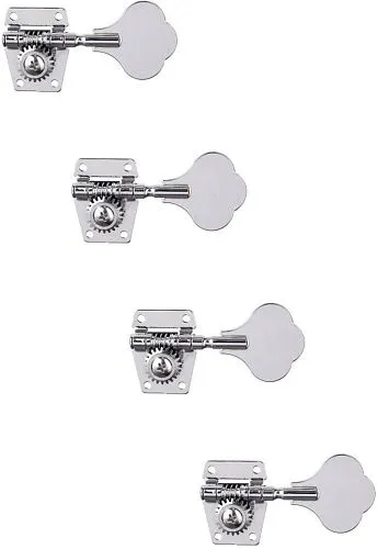 Metallor MHB-01-CR-4L Колки для бас-гитары, 4л, хром.