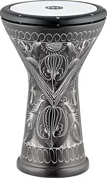 Meinl HE-3218 Дарбука 10" х 18 1/4" бас, алюминий, гравировка, черная.