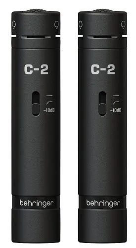 Behringer C-2 Dark Edition Студийные микрофоны (пара в черном цвете).