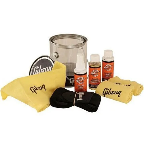 Gibson Clear Bucket Care Kit Набор средств и принадлежностей по комплексному уходу за гитарой.
