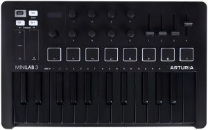 Arturia MiniLab 3 Deep Black MIDI-клавиатура.