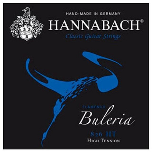 Hannabach 826HT Blue Buleria Flamenco Комплект струн для классической гитары сильного натяжения. 