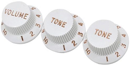 Dimarzio DM2111W Strat Replacement Knobs (1V,2T) White Набор ручек для потенциометров типа Strat.