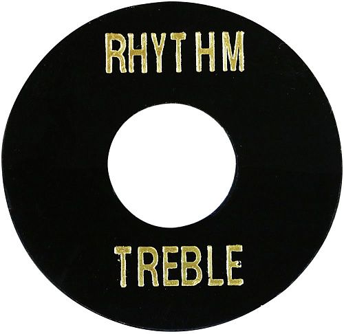 Hosco LP-SW-B Накладка под переключатель Treble/Rhythm, черная.