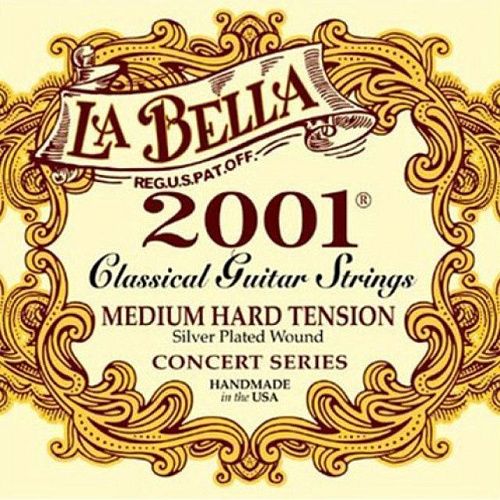 La Bella 2001MH 2001 Medium Hard Комплект струн для классической гитары.