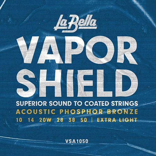 La Bella VSA1050 Vapor Shield (10-50) Комплект струн для акустической гитары.