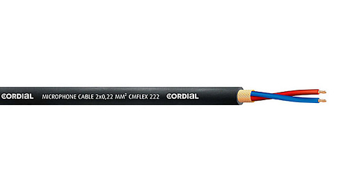 Cordial CMK 222 Flex Black Кабель микрофонный профессиональный.