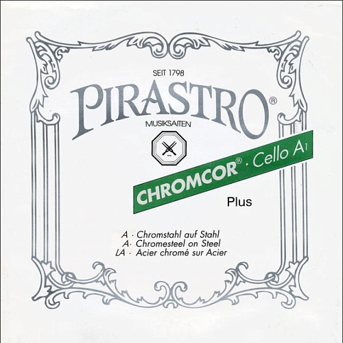 Pirastro 339120 Chromcor Cello Отдельная струна Ля А для виолончели (сталь/хромированная сталь).