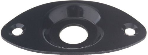 Musiclily M770 Накладка выходного разъема гитары, овальная, черная.