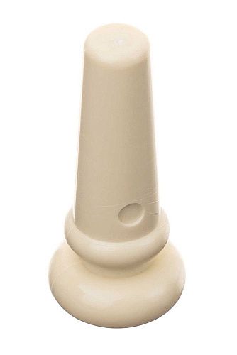 Alice A023IVY/3PVC Крепление ремня на гитару цвета слоновой кости с черной точкой.
