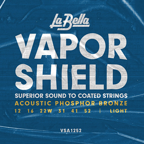 La Bella VSA1252 Vapor Shield (12-52) Комплект струн для акустической гитары.