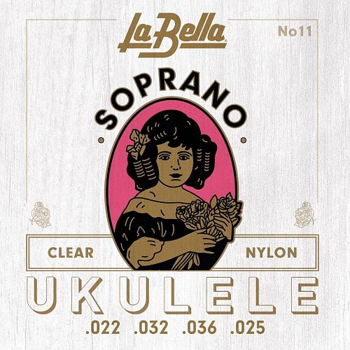 La Bella 11-Soprano Комплект струн для укулеле сопрано.