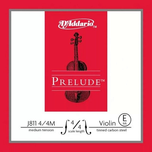 D'Addario J811-4/4M Prelude Отдельная струна E/МИ для скрипки.