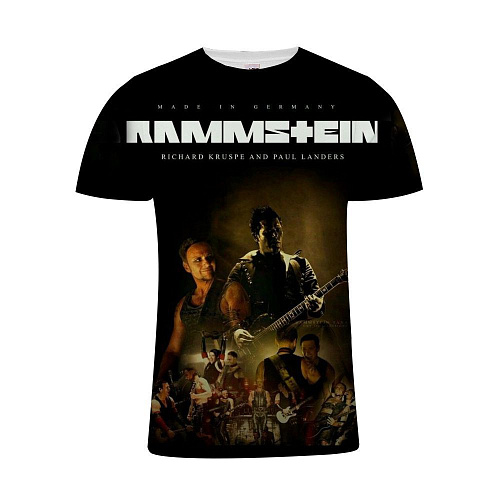 Футболка с принтом Rammstein. Размер M.