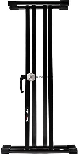 Soundking DF032 Стойка для клавишных инструментов, двойная, с зажимом.