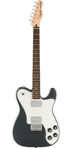 Fender Squier Affinity 2021 Telecaster Deluxe LRL Charcoal Frost Metallic Электрогитара.